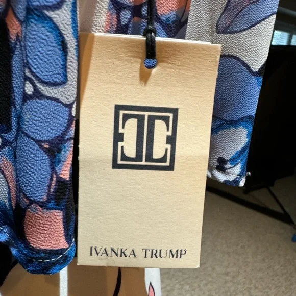 NWT Ivanka Trump Sleeveless Floral Multi Sheath Dress Size 8 - Picture 8 of 9